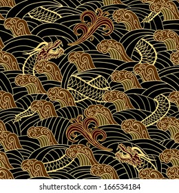 Oriental traditional seamless pattern vector illustration