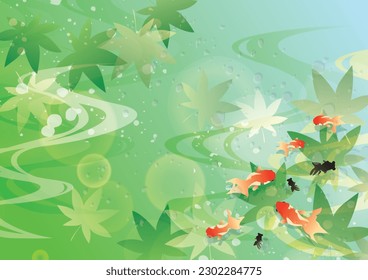 Oriental traditional summer cool image background
