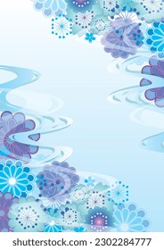 Oriental traditional summer cool image background
