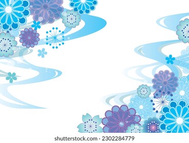 Oriental traditional summer cool image background

