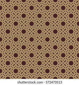 Oriental vector classic golden pattern. Seamless abstract background with repeating elements. Orient background.