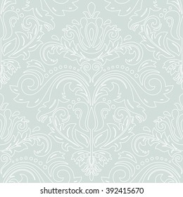 Oriental vector classic nice ornament with white outline. Seamless abstract background