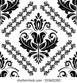 Oriental vector classic ornament. Seamless abstract pattern. Fine orient background for design and decorate