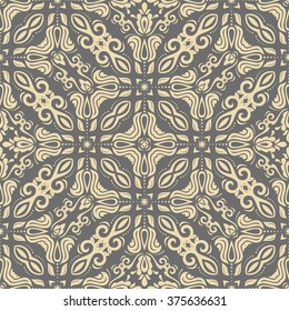 Oriental vector classic ornament. Seamless abstract background