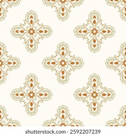 Oriental vector classic pattern. Seamless abstract background with repeating elements. Design for wallpaper, carpets, curtains, rugs, pottery, and tiles.