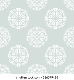 Oriental vector classic pattern. Seamless abstract blue and white background