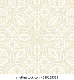 Oriental vector classic pattern. Seamless abstract golden background