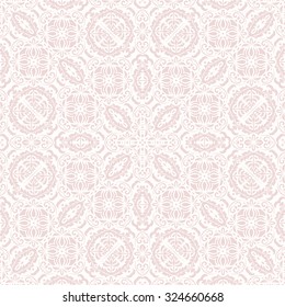 Oriental vector classic pattern. Seamless abstract pink background
