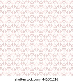 Oriental vector classic pattern. Seamless abstract background with repeating elements. Light pink pattern