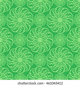 Oriental vector classic seamless abstract background with repeating elements. Ethnic pattern with large mandalas