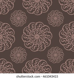 Oriental vector classic Seamless abstract background with repeating elements. Ethnic pattern with large mandalas