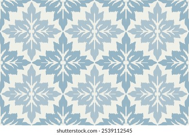 Oriental vector damask pattern with decorative ornament. Talavera pottery. Ethnic oriental traditional.Motifs Ikat embroidery wallpaper.Textile rapport. design for texture, fabric, clothing, wrapping