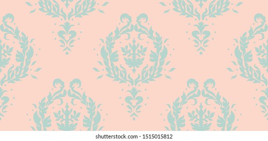 Oriental vector damask pattern. Talavera pottery. Azulejos portugal. Turkish ornament. Spanish porcelain. Ceramic tableware, folk print. Ethnic background. Mediterranean wallpaper.  Talavera pottery.