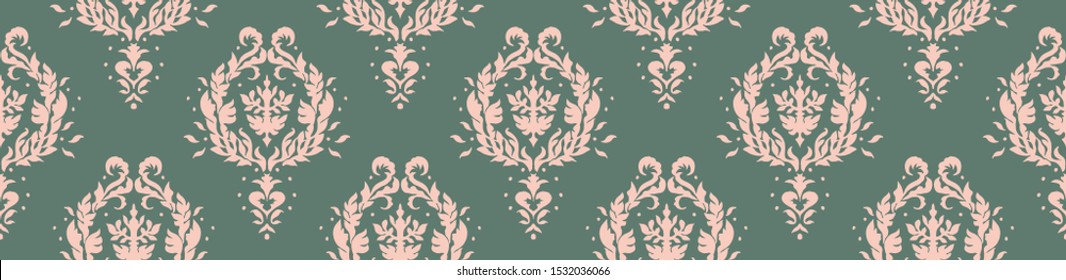 Oriental vector damask pattern. Talavera pottery. Azulejos portugal. Turkish ornament. Spanish porcelain. Ceramic tableware, folk print. Ethnic background. Mediterranean wallpaper.  Talavera pottery.