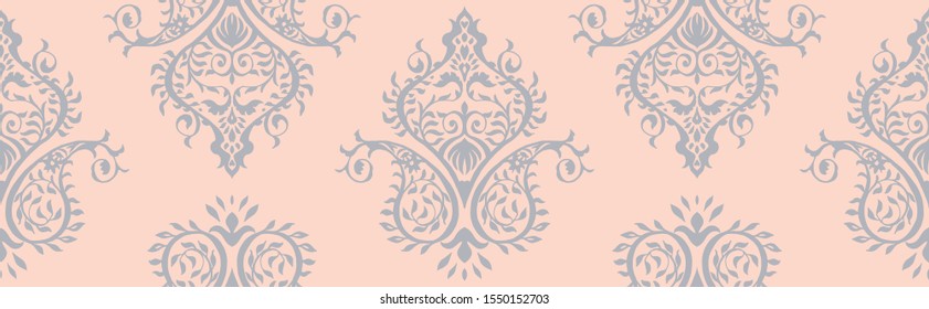 Oriental vector damask pattern. Talavera pottery. Azulejos portugal. Turkish ornament. Spanish porcelain. Ceramic tableware, folk print. Ethnic background. Mediterranean wallpaper.  Talavera pottery.
