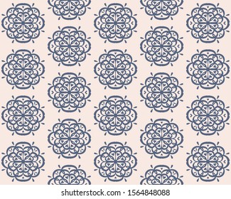 Oriental vector damask pattern. Talavera pottery. Azulejos portugal. Turkish ornament. Spanish porcelain. Ceramic tableware, folk print. Ethnic background. Mediterranean wallpaper.  Talavera pottery.