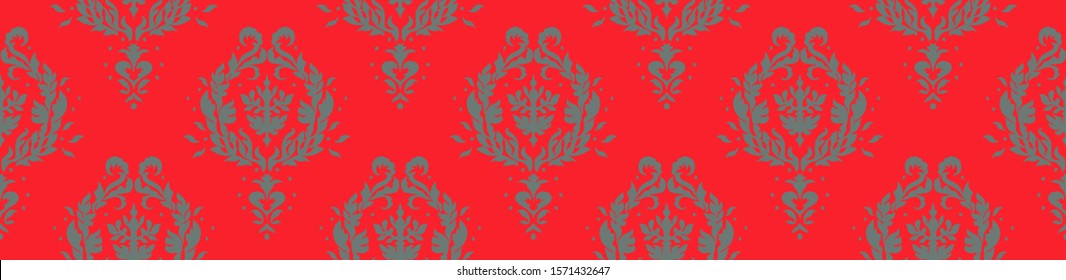 Oriental vector damask pattern. Talavera pottery. Azulejos portugal. Turkish ornament. Spanish porcelain. Ceramic tableware, folk print. Ethnic background. Mediterranean wallpaper.  Talavera pottery.