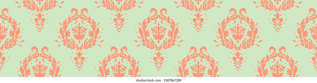 Oriental vector damask pattern. Talavera pottery. Azulejos portugal. Turkish ornament. Spanish porcelain. Ceramic tableware, folk print. Ethnic background. Mediterranean wallpaper.  Talavera pottery.