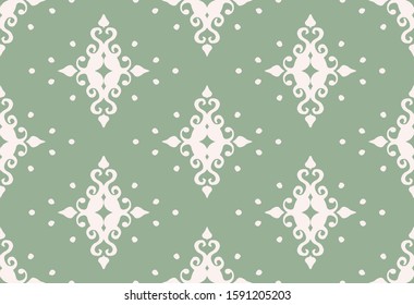 Oriental vector damask pattern. Talavera pottery. Azulejos portugal. Turkish ornament. Spanish porcelain. Ceramic tableware, folk print. Ethnic background. Mediterranean wallpaper.  Talavera pottery.