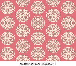 Oriental vector damask pattern. Talavera pottery. Azulejos portugal. Turkish ornament. Spanish porcelain. Ceramic tableware, folk print. Ethnic background. Mediterranean wallpaper.  Talavera pottery.