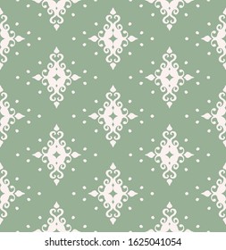 Oriental vector damask pattern. Talavera pottery. Azulejos portugal. Turkish ornament. Spanish porcelain. Ceramic tableware, folk print. Ethnic background. Mediterranean wallpaper.  Talavera pottery.
