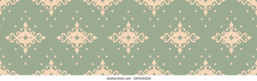 Oriental vector damask pattern. Talavera pottery. Azulejos portugal. Turkish ornament. Spanish porcelain. Ceramic tableware, folk print. Ethnic background. Mediterranean wallpaper.  Talavera pottery.