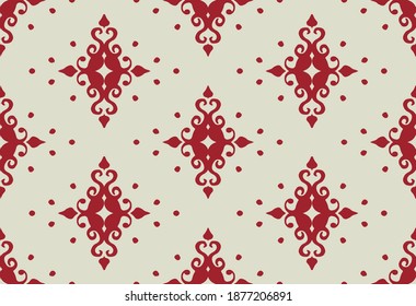 Oriental vector damask pattern. Talavera pottery. Azulejos portugal. Turkish ornament. Spanish porcelain. Ceramic tableware, folk print. Ethnic background. Mediterranean wallpaper.  Talavera pottery.