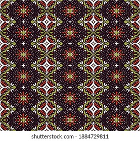 Oriental vector damask pattern. Talavera pottery. Azulejos portugal. Turkish ornament. Spanish porcelain. Ceramic tableware, folk print. Ethnic background. Mediterranean wallpaper.  Talavera pottery.