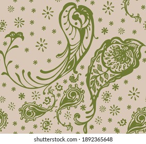 Oriental vector damask pattern. Talavera pottery. Azulejos portugal. Turkish ornament. Spanish porcelain. Ceramic tableware, folk print. Ethnic background. Mediterranean wallpaper.  Talavera pottery.