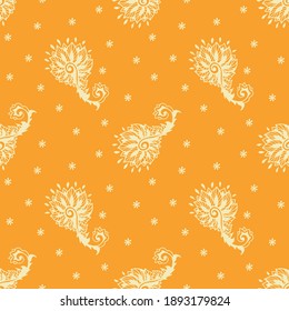 Oriental vector damask pattern. Talavera pottery. Azulejos portugal. Turkish ornament. Spanish porcelain. Ceramic tableware, folk print. Ethnic background. Mediterranean wallpaper.  Talavera pottery.
