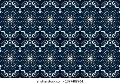 Oriental vector damask pattern. Talavera pottery. Azulejos portugal. Turkish ornament. Spanish porcelain. Ceramic tableware, folk print. Ethnic background. Mediterranean wallpaper.  Talavera pottery.