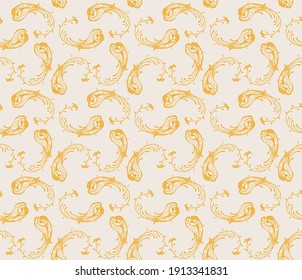 Oriental vector damask pattern. Talavera pottery. Azulejos portugal. Turkish ornament. Spanish porcelain. Ceramic tableware, folk print. Ethnic background. Mediterranean wallpaper.  Talavera pottery.