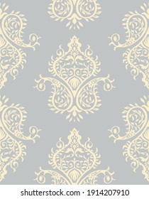 Oriental vector damask pattern. Talavera pottery. Azulejos portugal. Turkish ornament. Spanish porcelain. Ceramic tableware, folk print. Ethnic background. Mediterranean wallpaper.  Talavera pottery.