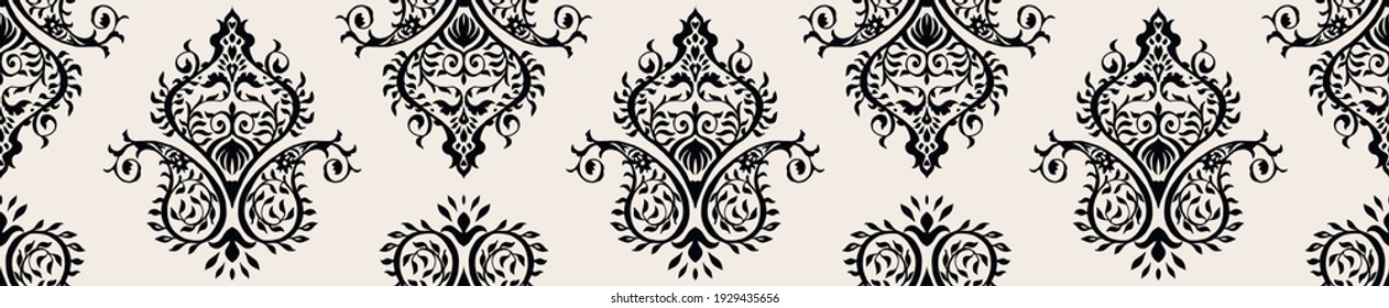Oriental vector damask pattern. Talavera pottery. Azulejos portugal. Turkish ornament. Spanish porcelain. Ceramic tableware, folk print. Ethnic background. Mediterranean wallpaper.  Talavera pottery.