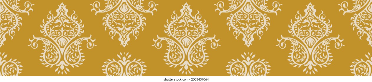 Patrón de damasco vector oriental. Cerámica de Talavera. Azulejos portugal. Ornamento turco. Porcelana española. Vajilla de cerámica, impresión folclórica. Origen étnico. Papel de pared mediterráneo.  Cerámica de Talavera.