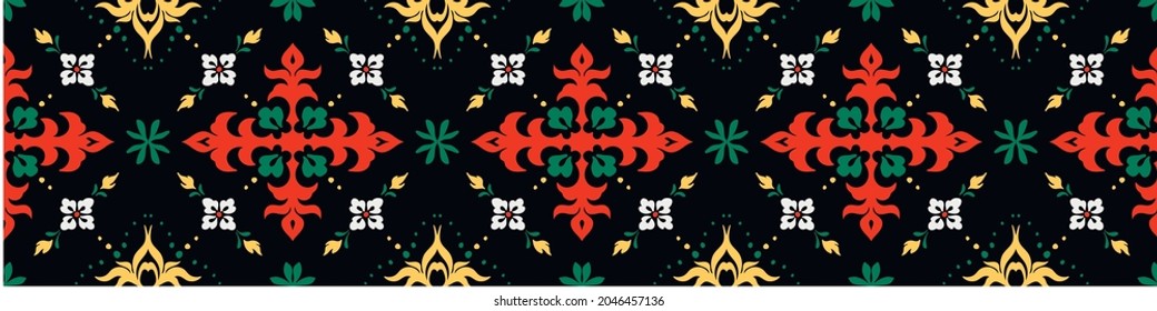 Oriental vector damask pattern. Talavera pottery. Azulejos portugal. Turkish ornament. Spanish porcelain. Ceramic tableware, folk print. Ethnic background. Mediterranean wallpaper. Talavera pottery.