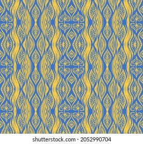 Orientalisches Vektor-Damast-Muster. Talavera Töpferei. Azulejos portugal. Türkische Ornamente. Spanisches Porzellan. Keramische Geschirr, volkstümlicher Druck. Ethnischer Hintergrund. mediterrane Tapete. Talavera Töpferei.
