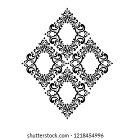 Oriental vector damask patterns for greeting cards and wedding invitations.