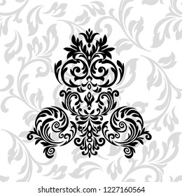 Oriental vector damask patterns for greeting cards and wedding invitations.
