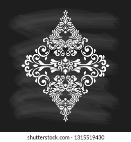 Oriental vector damask patterns for greeting cards and wedding invitations. 
