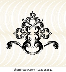 Oriental vector damask patterns for greeting cards and wedding invitations.