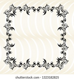 Oriental vector damask patterns for greeting cards and wedding invitations.