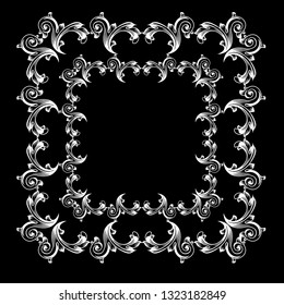 Oriental vector damask patterns for greeting cards and wedding invitations.