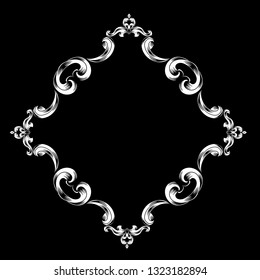 Oriental vector damask patterns for greeting cards and wedding invitations.