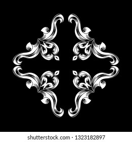 Oriental vector damask patterns for greeting cards and wedding invitations.