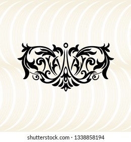 Oriental vector damask patterns for greeting cards and wedding invitations.