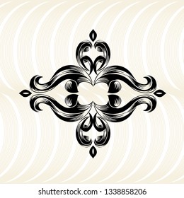 Oriental vector damask patterns for greeting cards and wedding invitations.