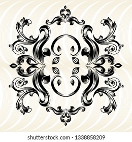 Oriental vector damask patterns for greeting cards and wedding invitations.