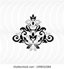 Oriental vector damask patterns for greeting cards and wedding invitations.