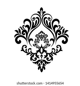 Oriental vector damask patterns for greeting cards and wedding invitations